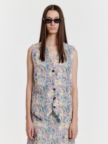 YIVA Floral Buttoned Vest - EENK - Modalova