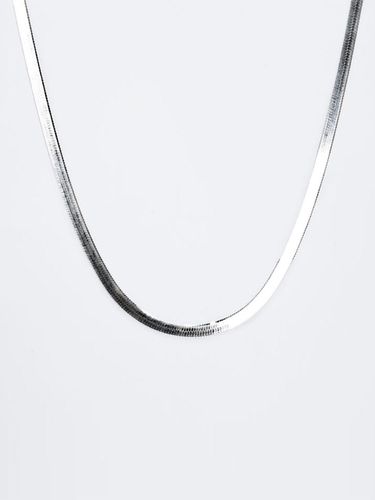 Thick Herringbone Chain Necklace - HARANG - Modalova