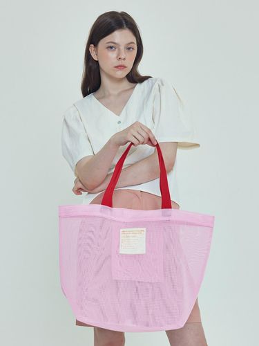 Two Color Mesh Multi Bag _ Pink/Red - ROIDESROIS - Modalova