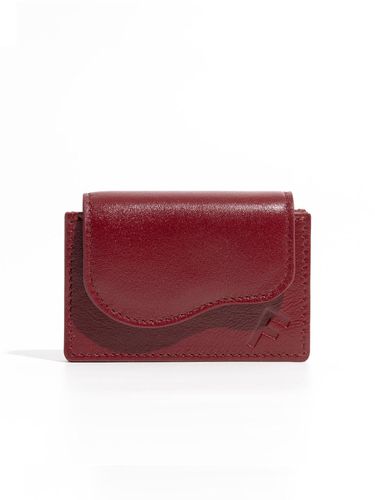 Wave Card Wallet Burgundy - FELLO - Modalova