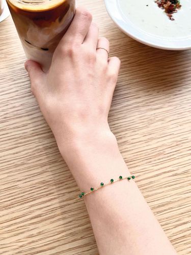 Silver 925] Green Gold Bracelet - Sophiamor - Modalova