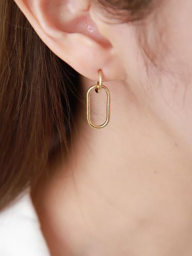 Silver 925] Gold Drop Earring - Sophiamor - Modalova