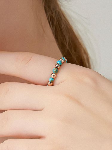 Turquoise Bongbong Silver Ring Ir236 [Silver] - UNI.J - Modalova