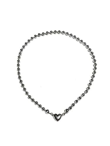 Simple Ball Heart Necklace - Sophiamor - Modalova