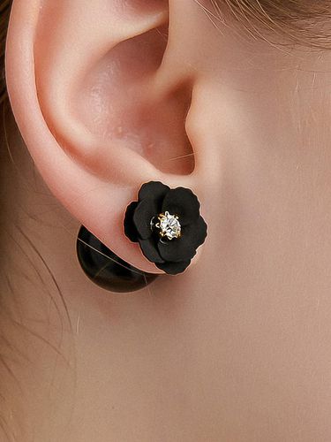 Flower Frontback Earrings le375 - UNI.J - Modalova