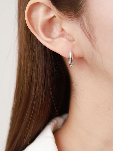 Silver Drop Earring - Sophiamor - Modalova