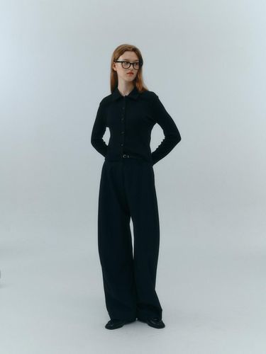 Bijou Slacks (Navy) - LOVE US U - Modalova