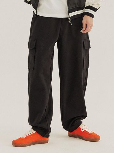 Y2K Rib Point Cargo Sweatpants Black - Ocean Pacific - Modalova