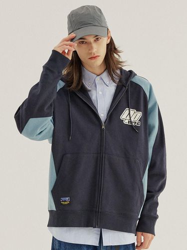 Y2K Raglan Sleeve Zip-Up Hoodie Navy - Ocean Pacific - Modalova