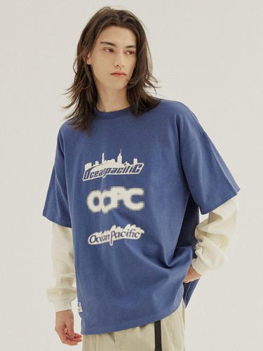 Ocean Layered Y2K Long-Sleeve T-Shirt Blue - Ocean Pacific - Modalova