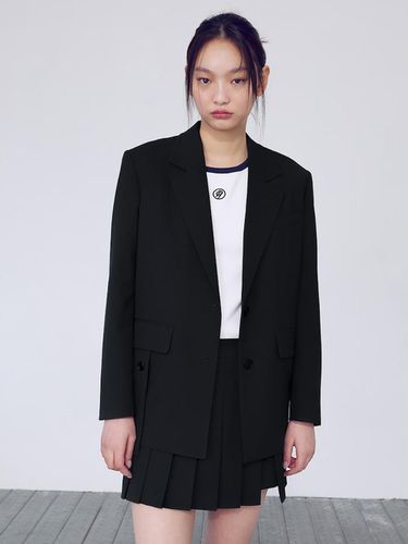 Pleated Short Skirt Pants_Black - kuho plus - Modalova