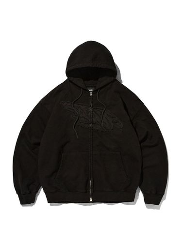 Relaxed SUADE Zip Up Hoodie - Black - SUADE - Modalova