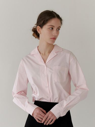 Double Collar Shirt (Pink) - YUPPE - Modalova