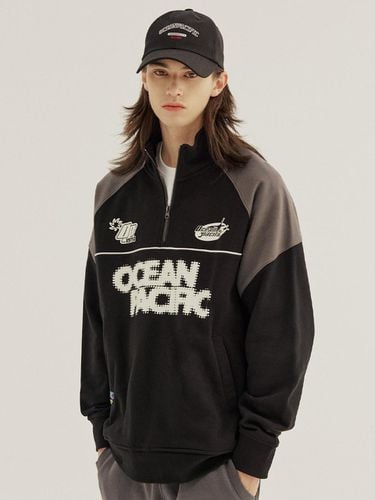 Ocean Y2K Half Zip-Up Sweatshirt Black - Ocean Pacific - Modalova