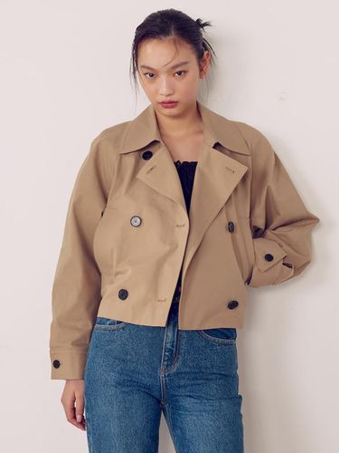 Belted Short Trench_Beige - kuho plus - Modalova