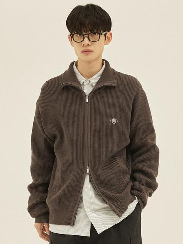 Half Turtleneck Full Zip Knit Cardigan - COMONINOZ - Modalova