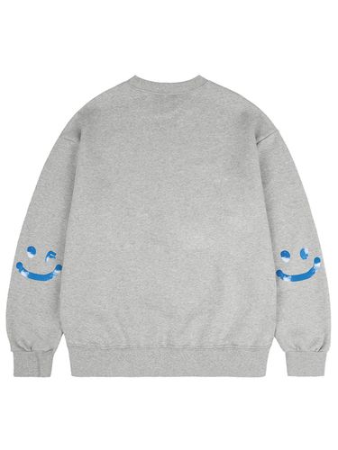 UNISEX] Elbow Sky Cloud Drawing Smile Sweatshirt - GRAVER - Modalova