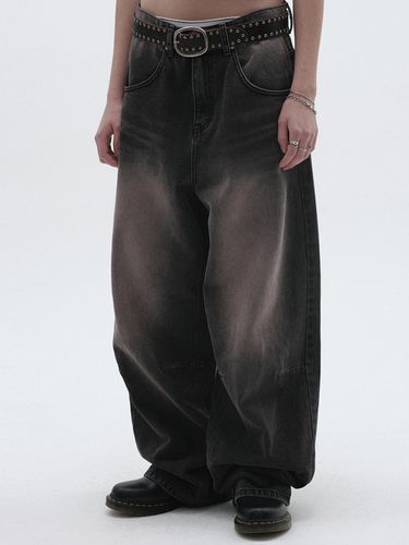 Color Washed Denim Pant - Brown - SUADE - Modalova