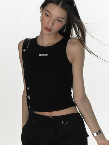 Crew Neck Sleeveless Top_Black - CRANK - Modalova