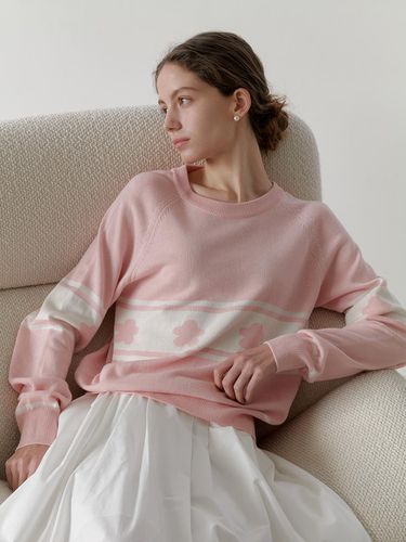 Flower Color Knit (Pink) - YUPPE - Modalova