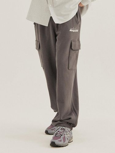 Y2K Rib Point Cargo Sweatpants Charcoal - Ocean Pacific - Modalova