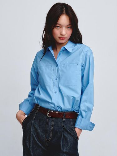 Essential Big Pocket Shirts_Sky Blue - kuho plus - Modalova