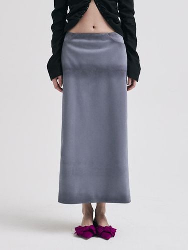 Brushed Suede Skirt - Sky Blue - KILO - Modalova