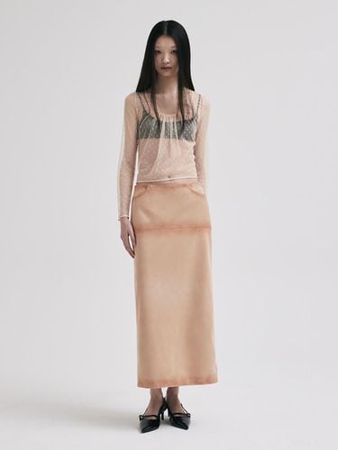 Brushed Suede Skirt - Beige - KILO - Modalova