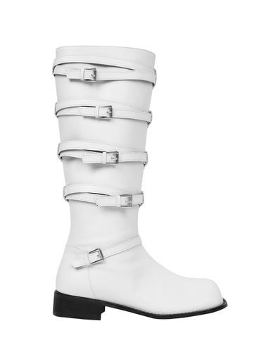 Buckle Wind Boots_White - CERRIC - Modalova