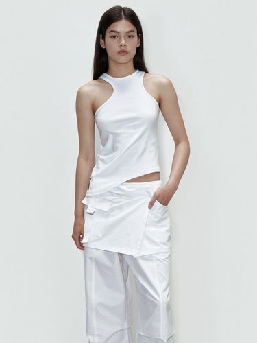 Asymmetry Sleeveless Top - White - CERRIC - Modalova