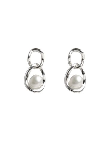 TB036 Edge Chain Pearl Point Earring - TOU - Modalova