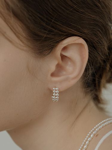 Silver925] WE020 Bubble Earring - TOU - Modalova