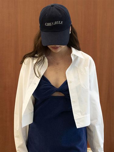 Girls Rule Washing Ball Cap_Navy - oneninenineone - Modalova