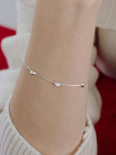 Silver925] WH006 Heart Chain Bracelet - TOU - Modalova