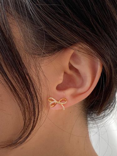 WH010 Golden Ribbon Earrings - TOU - Modalova