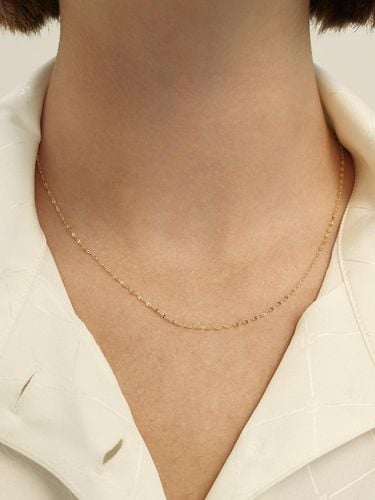 K Gold Cutting Chain Necklace - LUNNE - Modalova