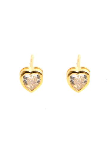 TB037 Cubic Volume Heart Earring - TOU - Modalova