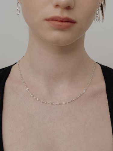 Silver925] WE009 Textured Link Chain Necklace - TOU - Modalova