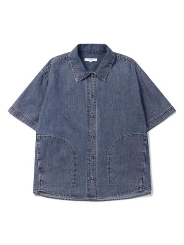 Short Sleeve Denim Shirt Jacket - EPIGRAM - Modalova