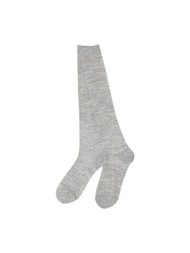 Natural Wool Knee Socks - EPIGRAM - Modalova