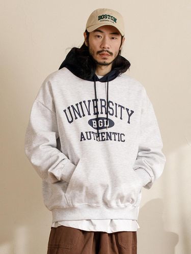 University Color Hoodie_White Melange - RUGGED HOUSE - Modalova