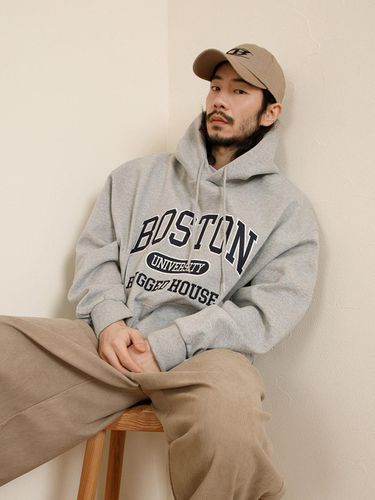 Boston Universe Hoodie_Melange Grey - RUGGED HOUSE - Modalova