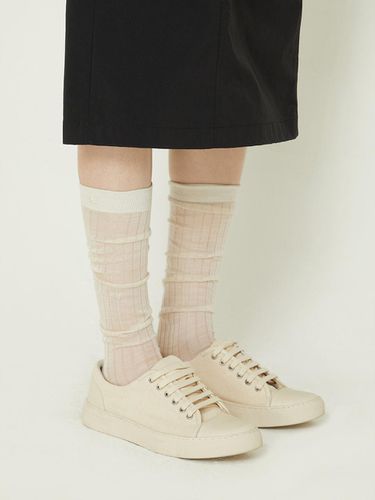 Natural Wool Knee Socks - EPIGRAM - Modalova