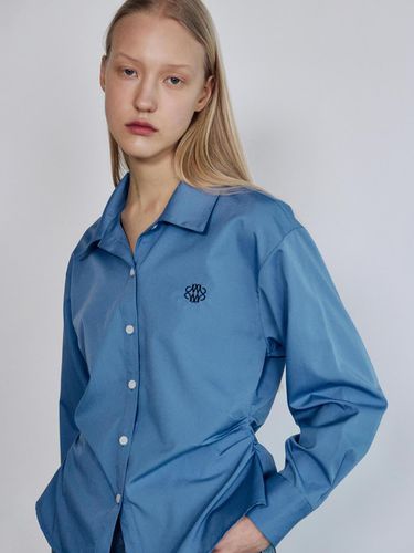 Wrinkle Slim Line Shirring Shirt - NICK&NICOLE - Modalova