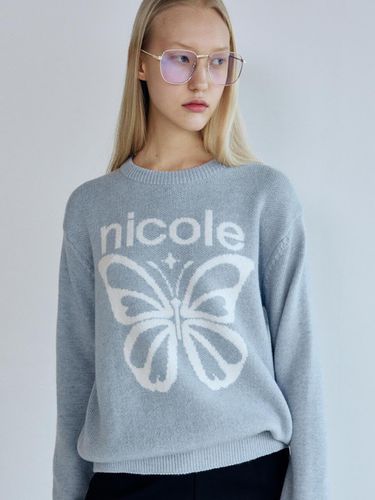 Cashmere Butterfly Bold Star Pullover - NICK&NICOLE - Modalova