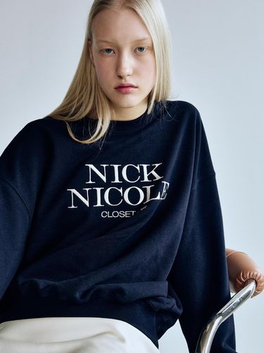 Classic Logo Soft Sweatshirt - Navy - NICK&NICOLE - Modalova