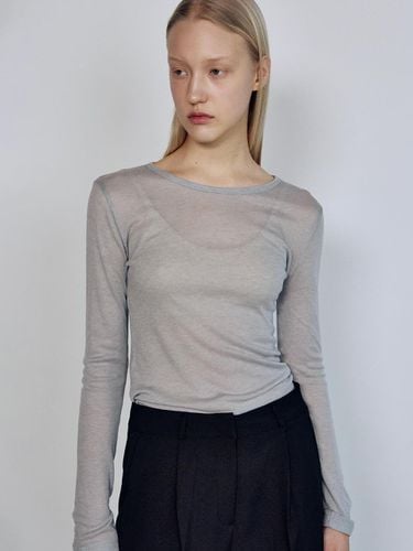 Wool Tencel T-shirt - Gray - NICK&NICOLE - Modalova