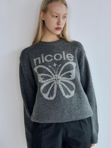 Cashmere Butterfly Bold Star Pullover - NICK&NICOLE - Modalova