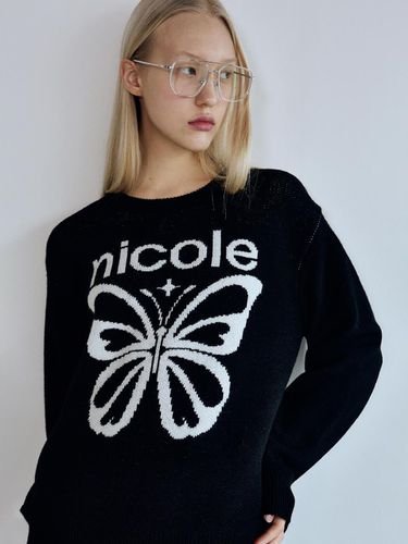 Cashmere Butterfly Bold Star Pullover - NICK&NICOLE - Modalova