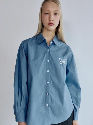 Oversized Paper Cotton Butterfly Shirt - NICK&NICOLE - Modalova